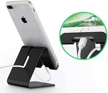 Premium Charging Combo – 3-Pin Wall Holder + Aluminium Metal Mobile Stand